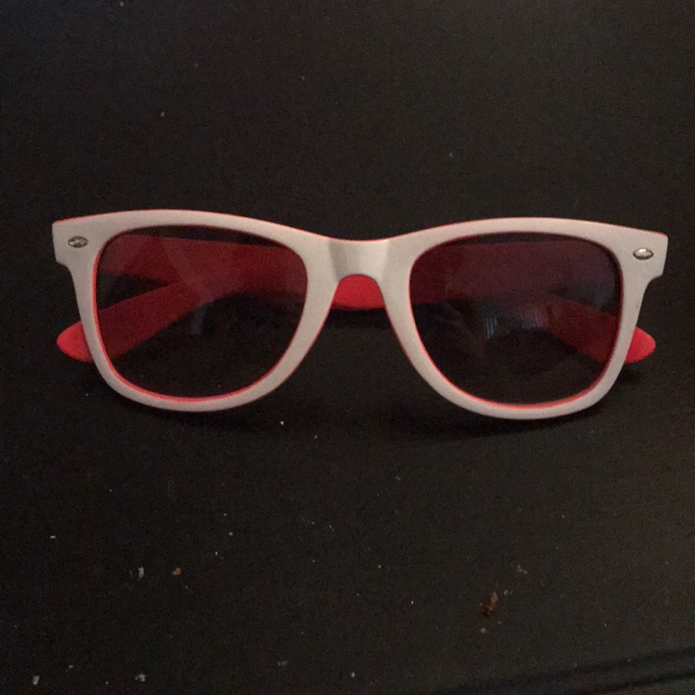 Pink and white sunglasses